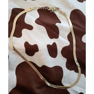 Plated Flat Herringbone Chain